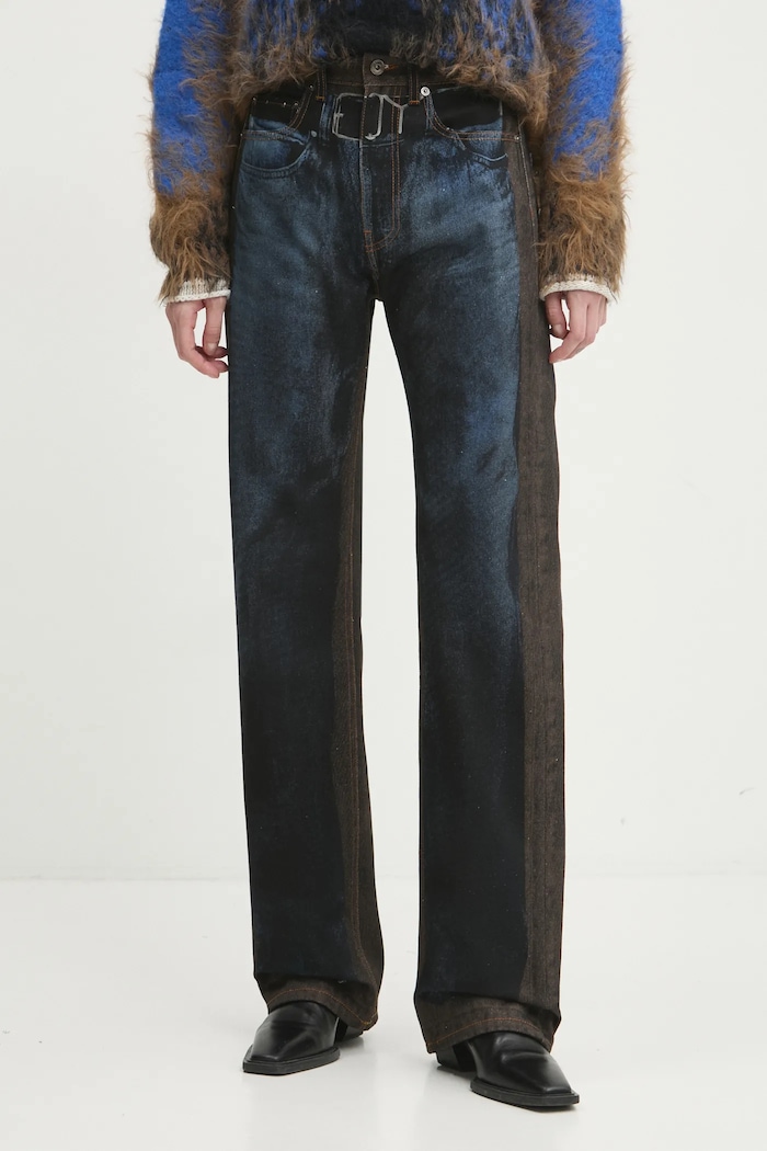 Kavbojke Y/Project YP TROMPE L'OEIL JEANS 207PA019 mornarsko modra AW24