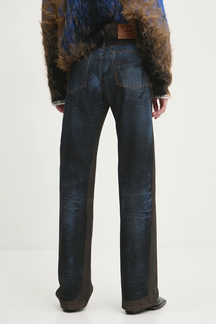 Traperice Y/Project YP TROMPE L'OEIL JEANS mornarsko plava 207PA019