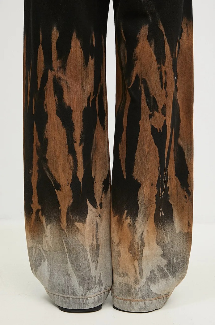 Traperice Rick Owens Geth Jeans crna DS02D2305.BSUN
