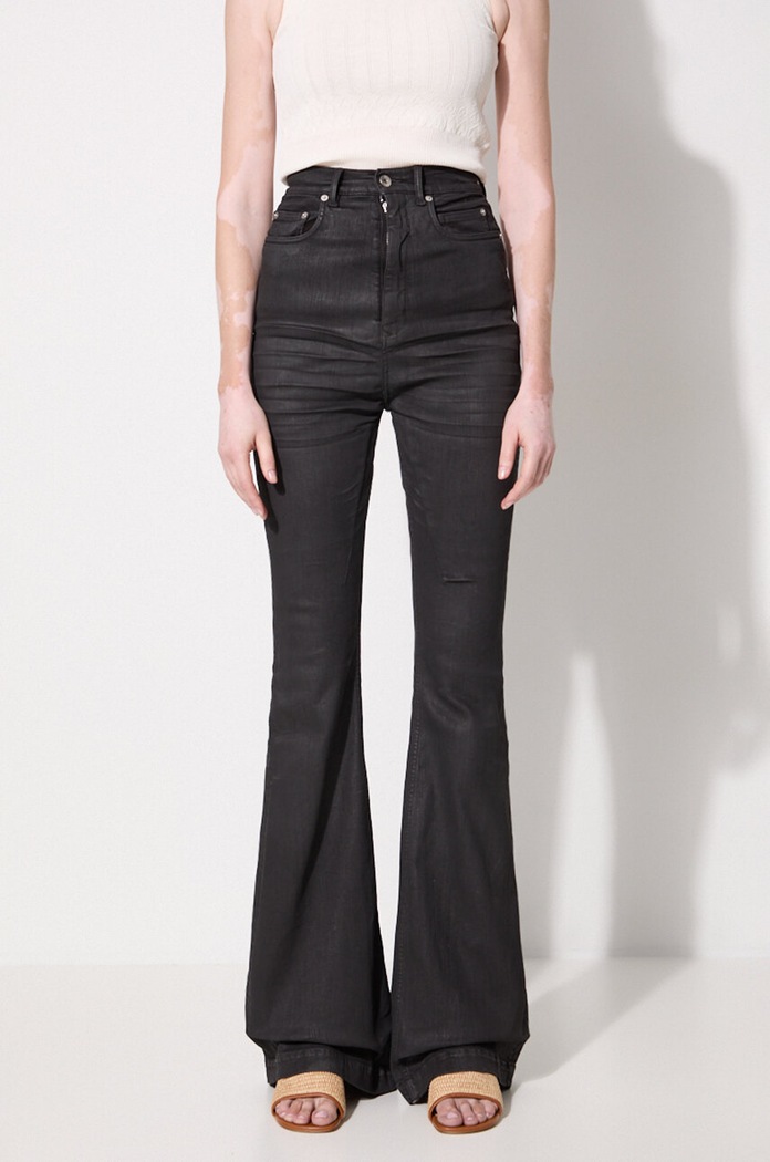 Rick Owens jeans Bolan Bootcut black DS02D2311.SBW