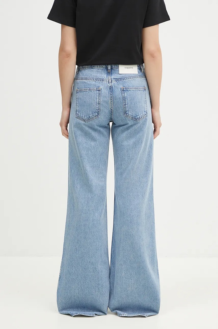 Coperni jeansy Wide Leg Denim Pants niebieski COPP95F2008