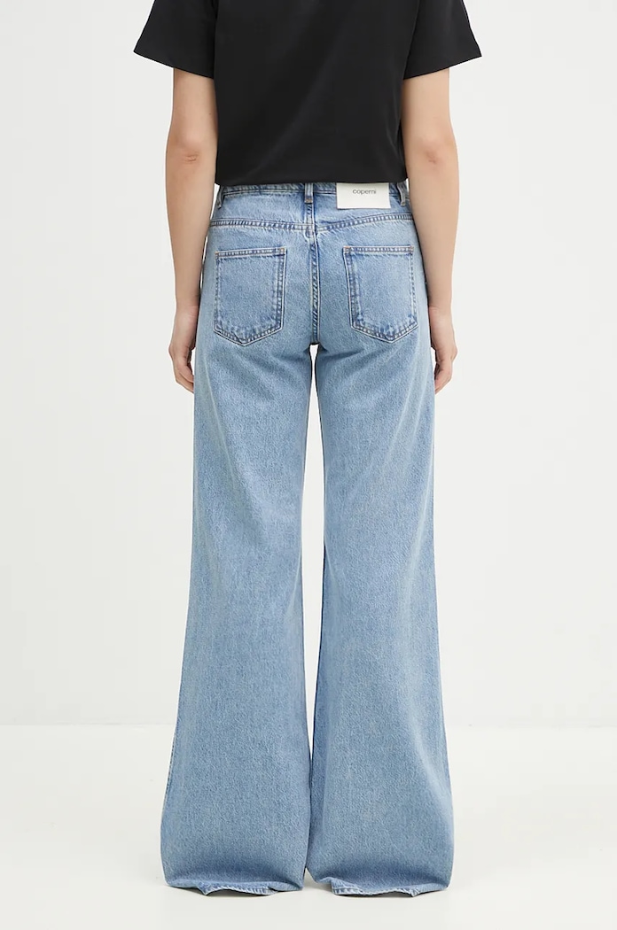 Coperni jeansy Wide Leg Denim Pants niebieski COPP95F2008