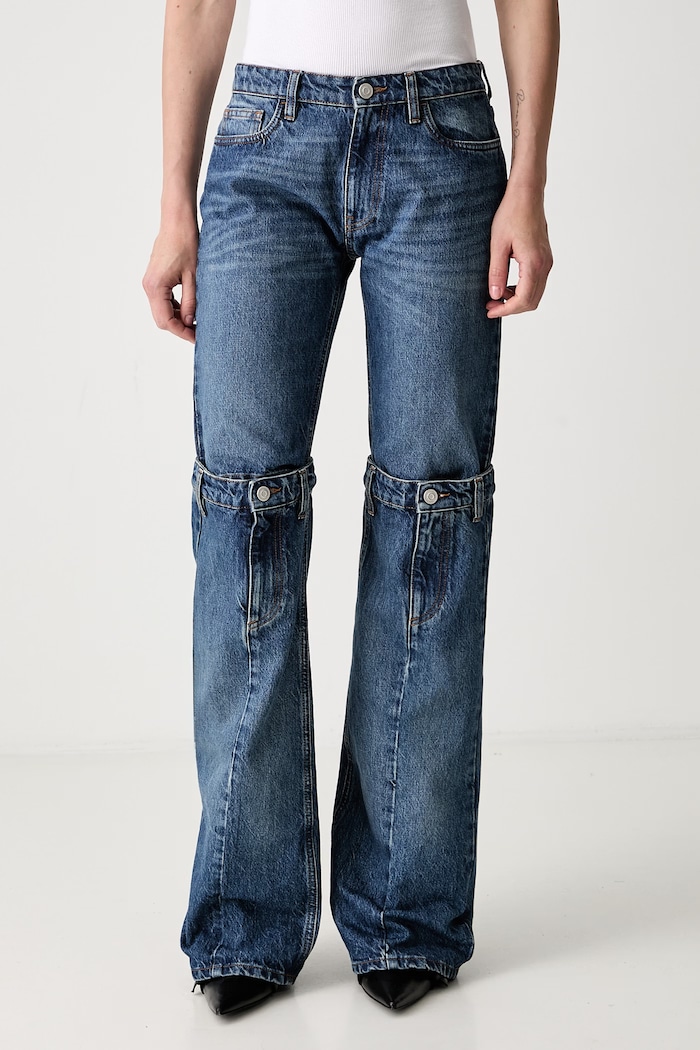 Rifle Coperni Open Knee Jeans modrá COPP55252