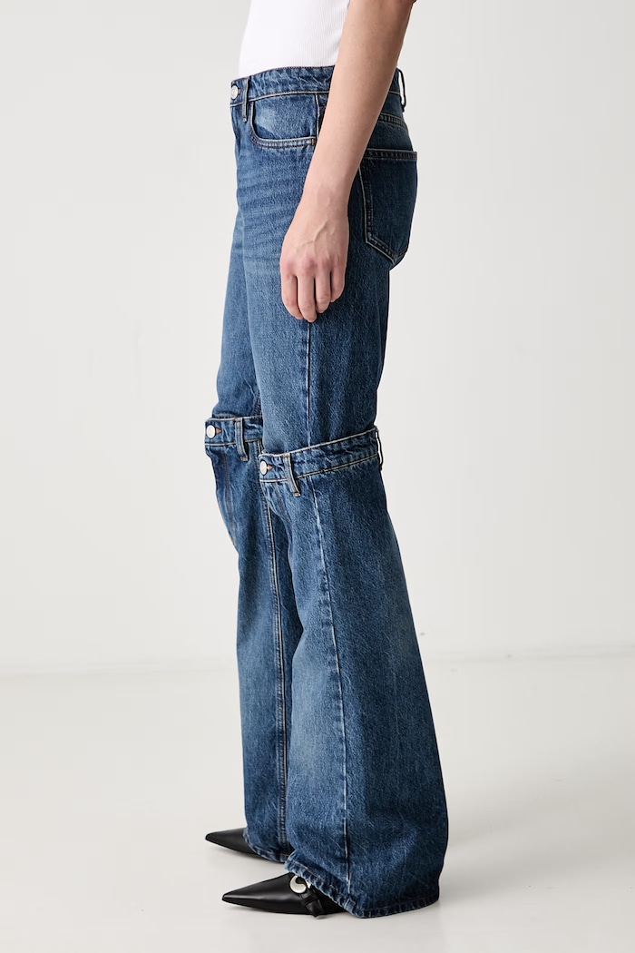 Rifle Coperni Open Knee Jeans COPP55252 modrá AW24