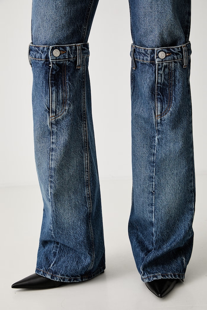 Rifle Coperni Open Knee Jeans modrá COPP55252