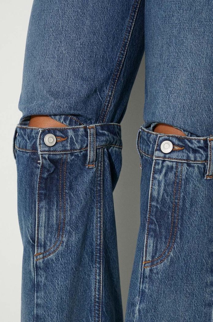 Rifle Coperni Open Knee Jeans COPP55252 modrá