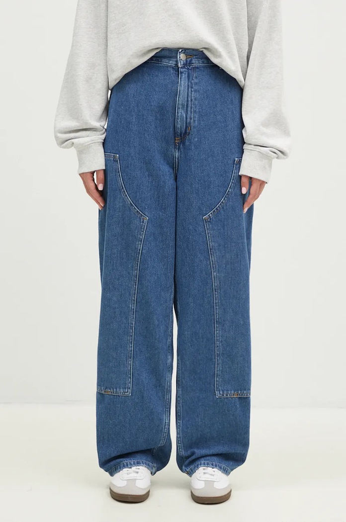 Rifle Carhartt WIP Brandon Double Knee Pant modrá I034229.0106