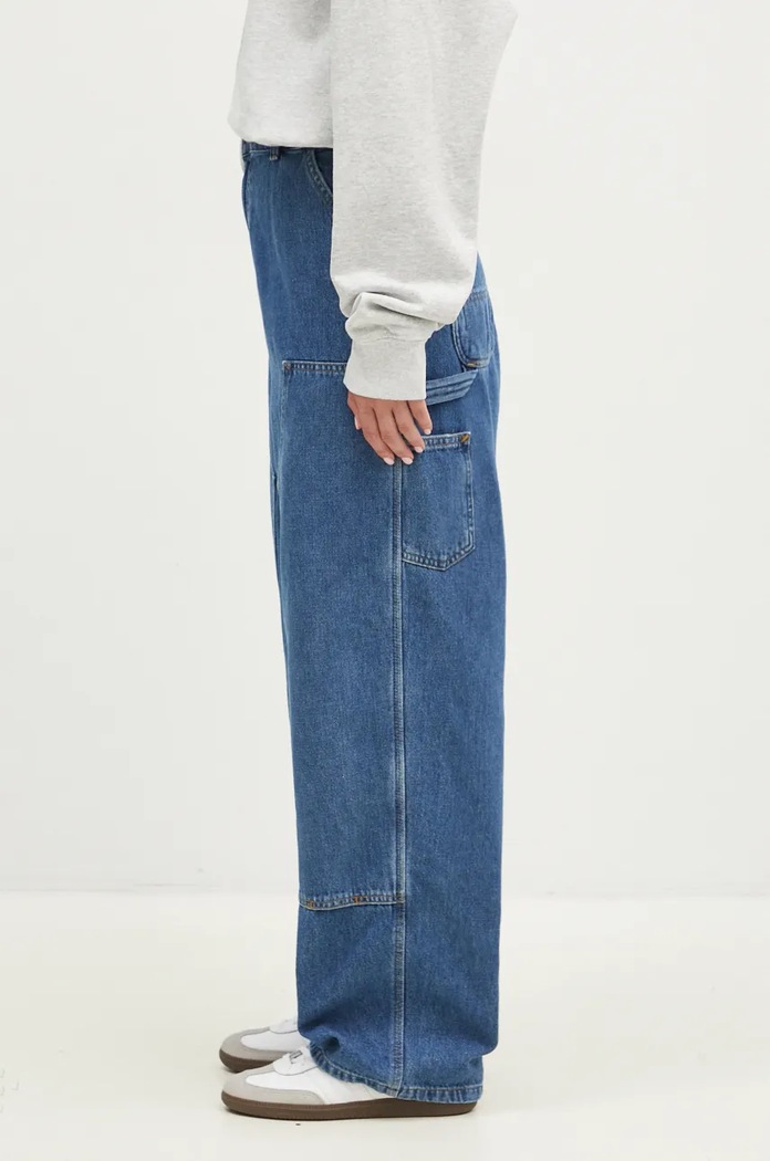 Rifle Carhartt WIP Brandon Double Knee Pant I034229.0106 modrá AW24