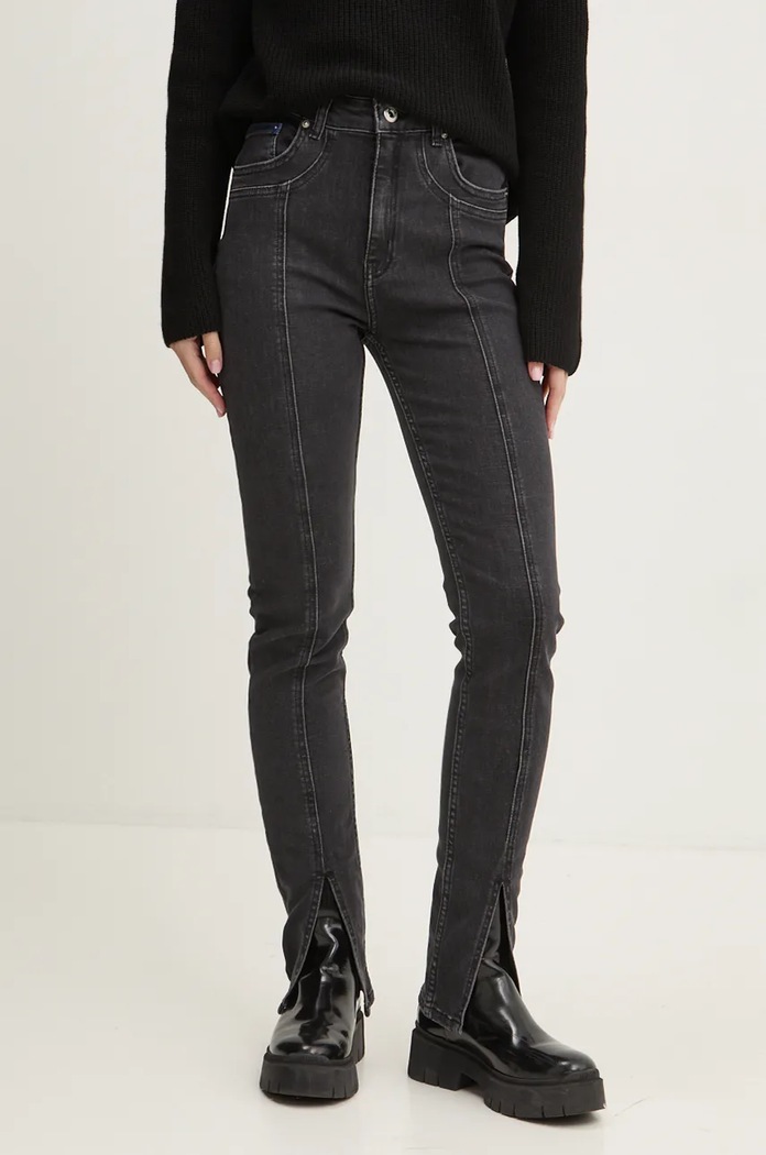Karl Lagerfeld Jeans jeansy Planet friendly czarny 246J1100