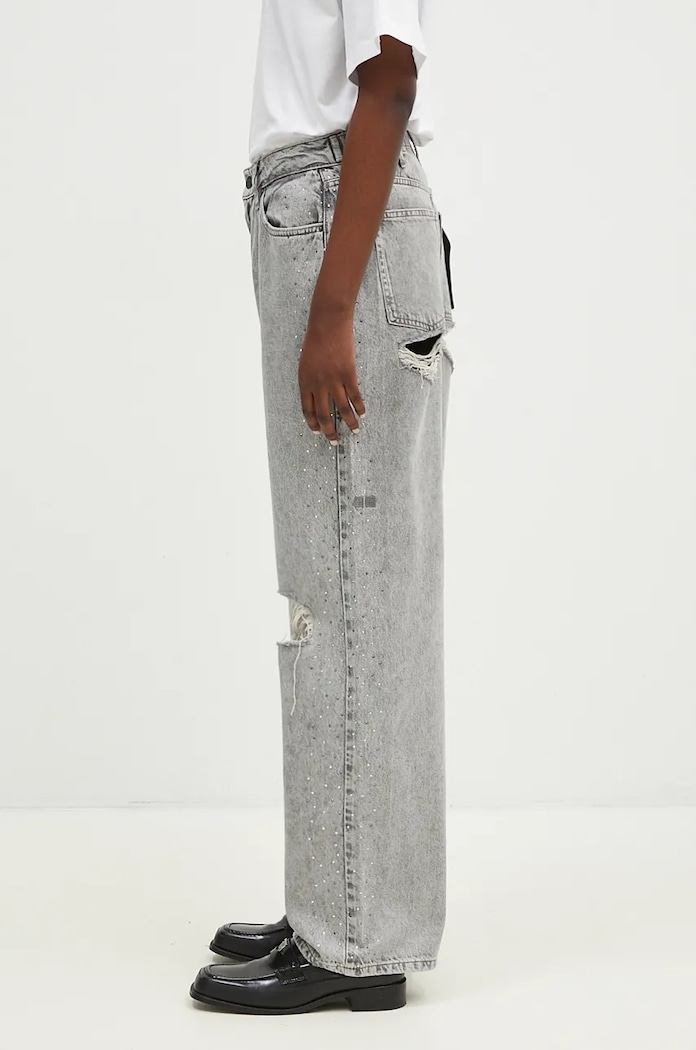 KSUBI jeans Low Rider Dime Krystal Trashed WFA24DJ008 gray AW24