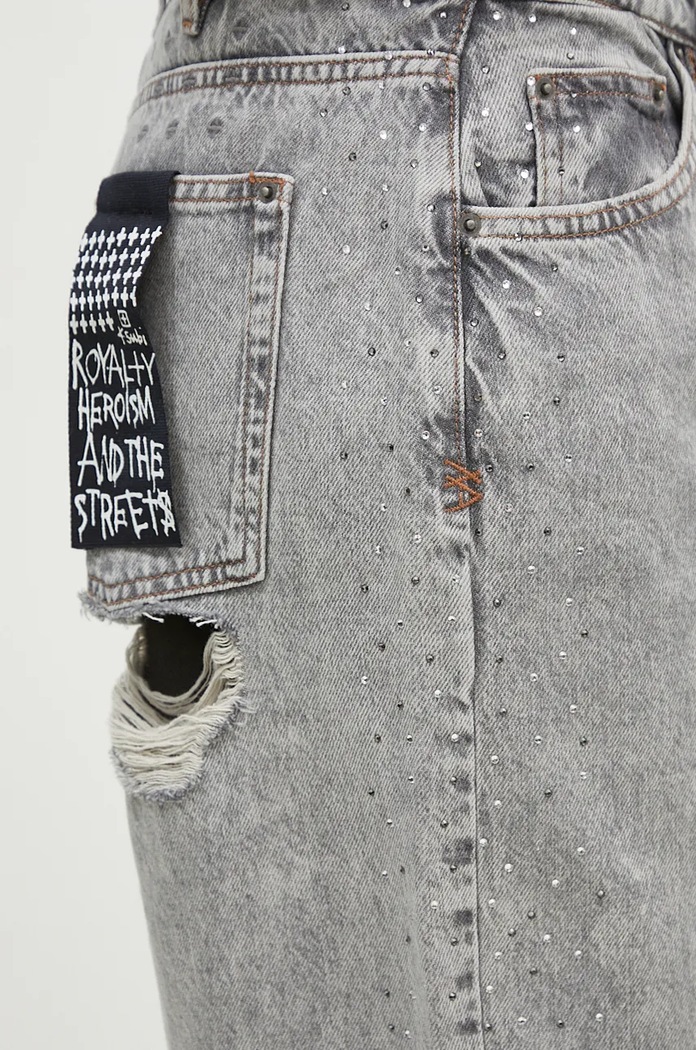 KSUBI jeans Low Rider Dime Krystal Trashed WFA24DJ008 gray