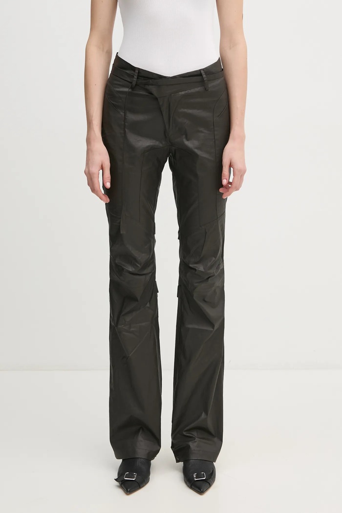 Панталон Ottolinger Deconstructed Flared Pants еко кожа кафяв 2209080105