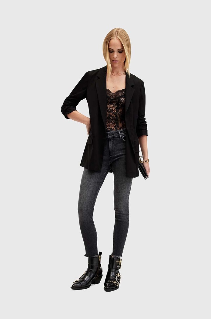 Bavlněné džíny AllSaints MILLER PUSHUP JEAN W052EB
