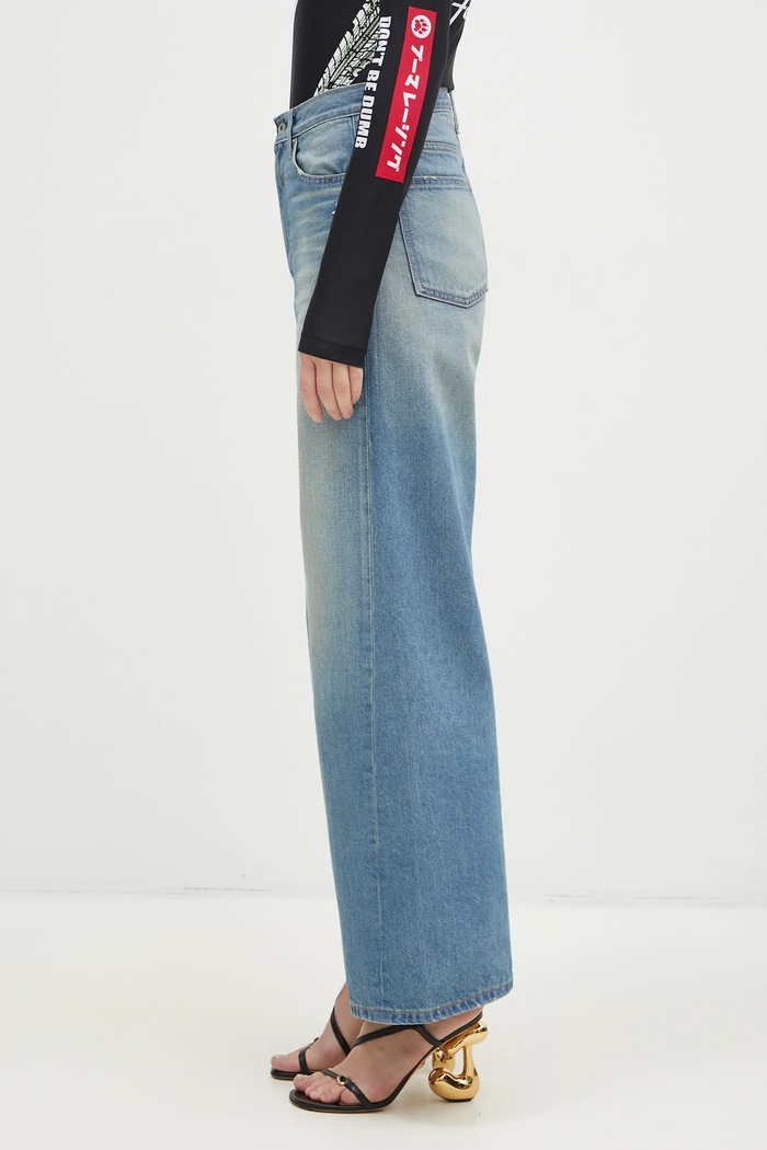 A Bathing Ape jeans Stone Washed Denim 1K80250002 blue AW24