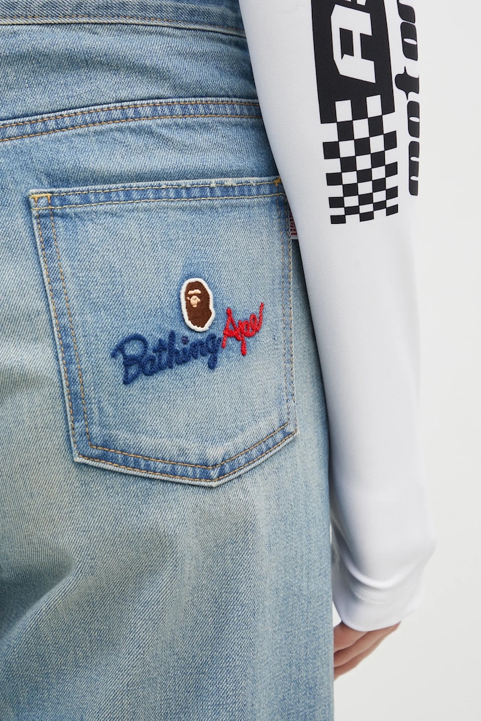 A Bathing Ape jeans Stone Washed Denim blue 1K80250002