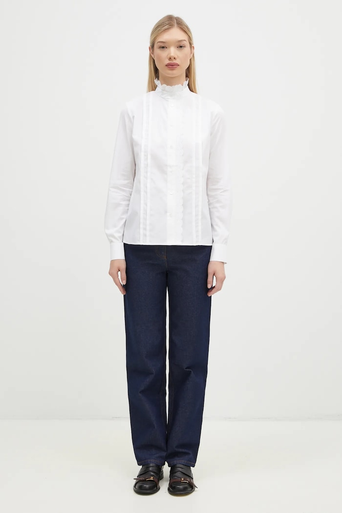 Maison Kitsuné jeans Straight Denim NW01113WW0081 navy