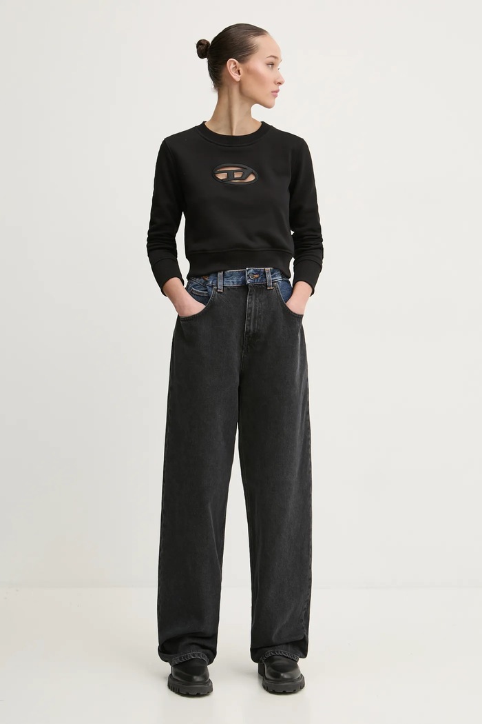 K+LUSHA jeansy KLW03002DF139KLW85 czarny AW24