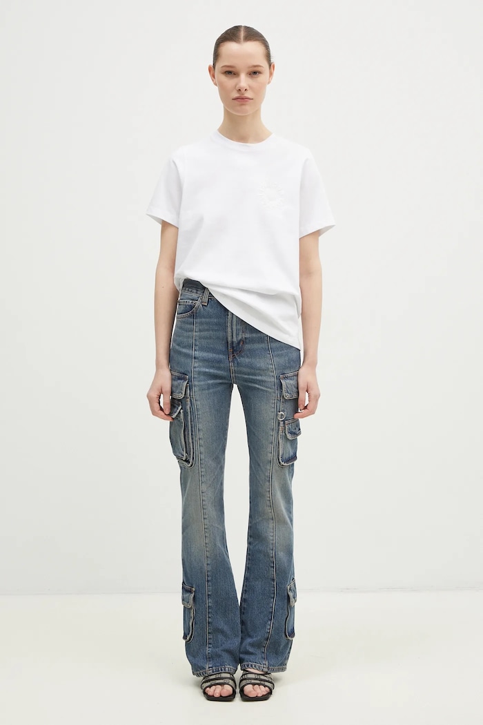 Fiorucci jeans Multipocket Flared Jeans U01FMDJE083DN01DN02 navy