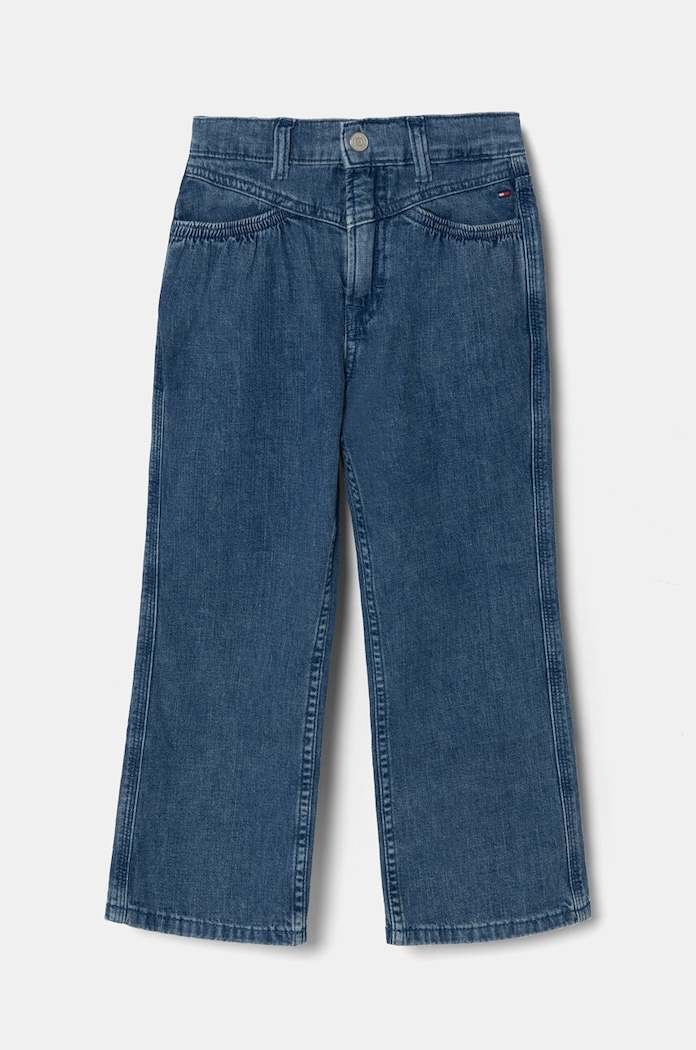 Παιδικά τζιν Tommy Hilfiger MABEL FRONT YOKE DENIM KG0KG08019.9BYH.110.122 μπλε AW24
