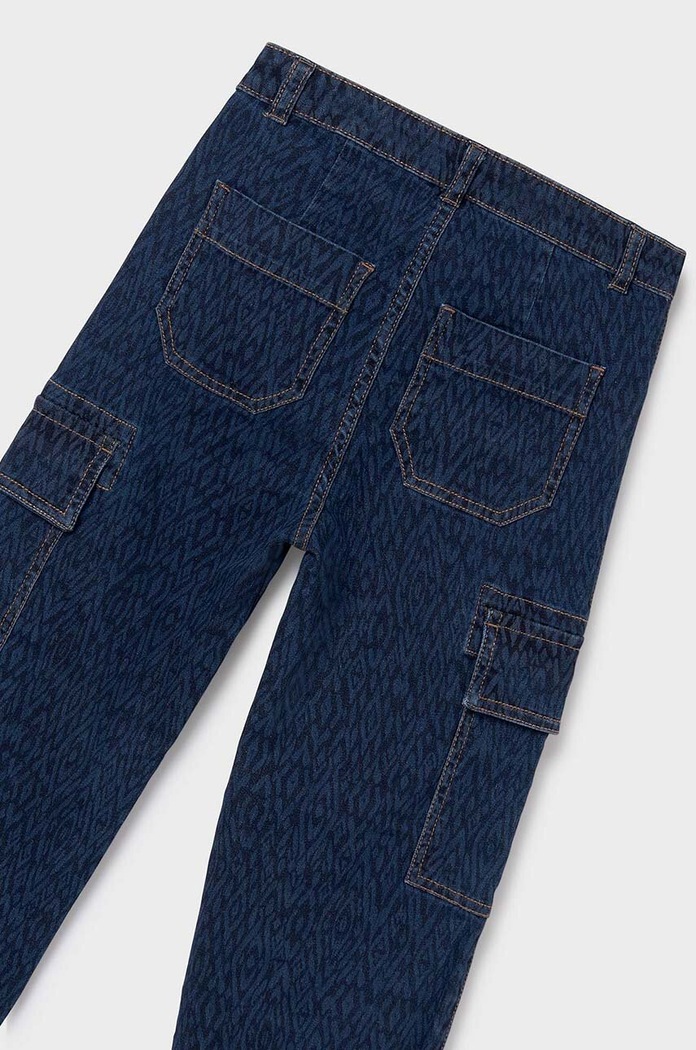 Mayoral jeansy dziecięce jeans cargo 7545.8C.Junior.9BYH niebieski AW24