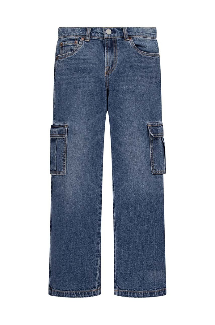 Dječje traperice Levi's 94 BAGGY CARGO podesivo tirkizna 3EK991