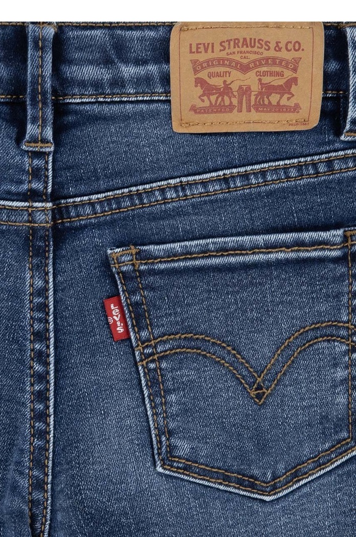 Момиче Детски дънки Levi's 710 SUPER SKINNY 3EL190 тъмносин