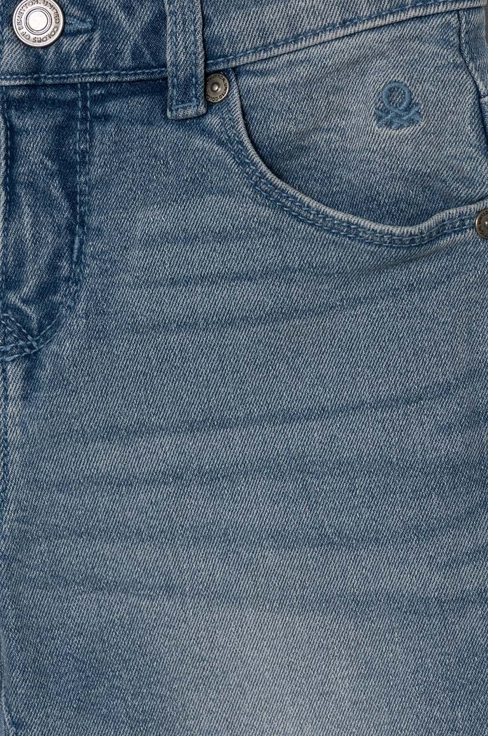 Fete United Colors of Benetton jeans copii 45ONCE02X.G.Reproposed albastru