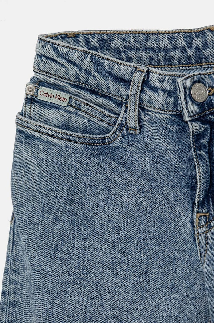 Момиче Детски дънки Calvin Klein Jeans MR WIDE LEG RELAXED SP BL IG0IG02602.9BYH. син