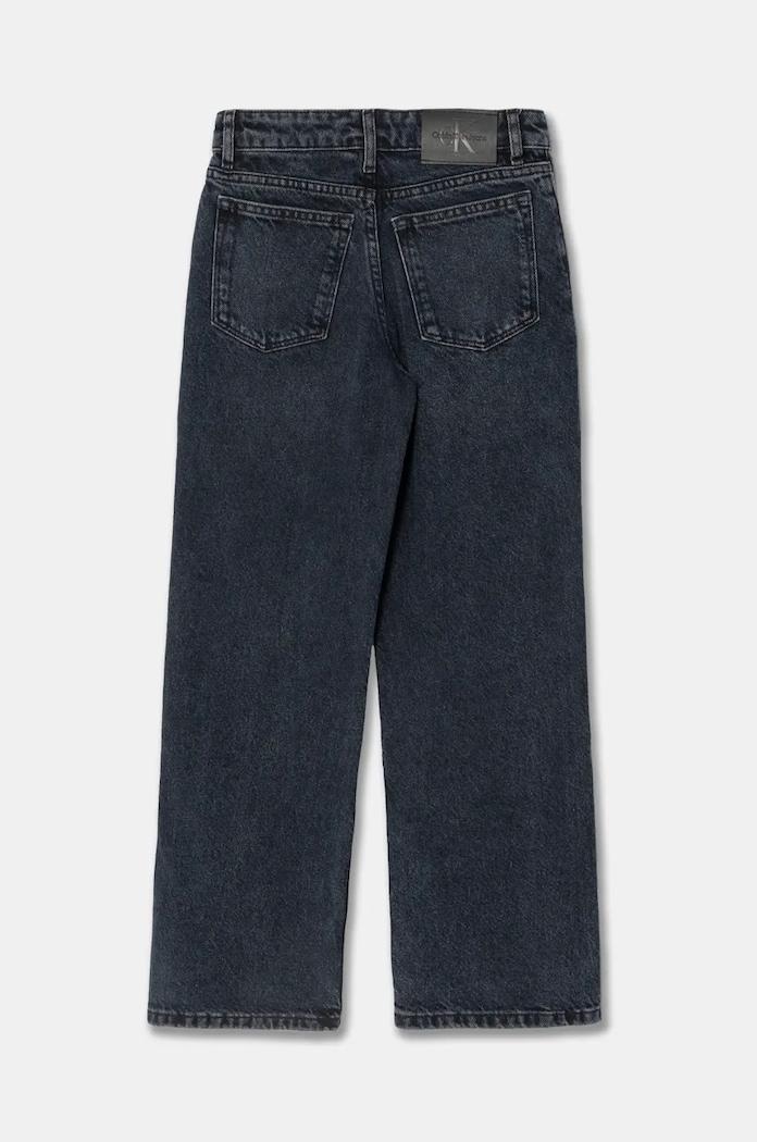 Fete Calvin Klein Jeans jeans copii HR WIDE IG0IG02607.9BYH. negru