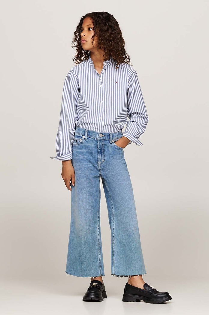 Tommy Hilfiger Dětské rifle Tommy Hilfiger ANKLE MABEL modrá KG0KG08145.9BYH.