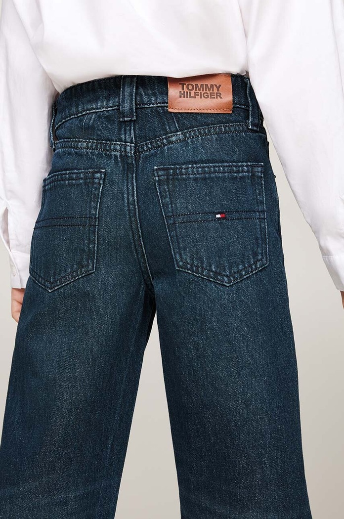 Detské rifle Tommy Hilfiger GIRLFRIEND tmavomodrá KG0KG08148.9BYH.