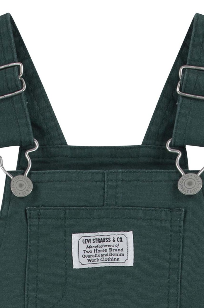 Chlapec Detské nohavice na traky Levi's CARPENTER OVERALL 6EL399 zelená