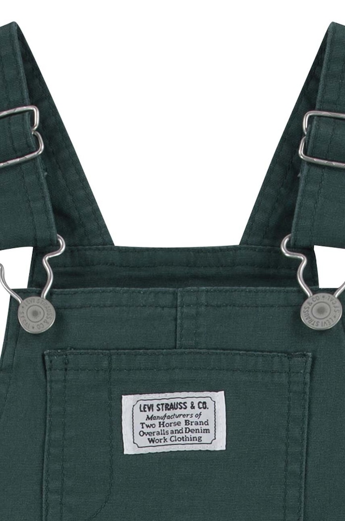 Chlapec Detské nohavice na traky Levi's CARPENTER OVERALL 6EL399 zelená