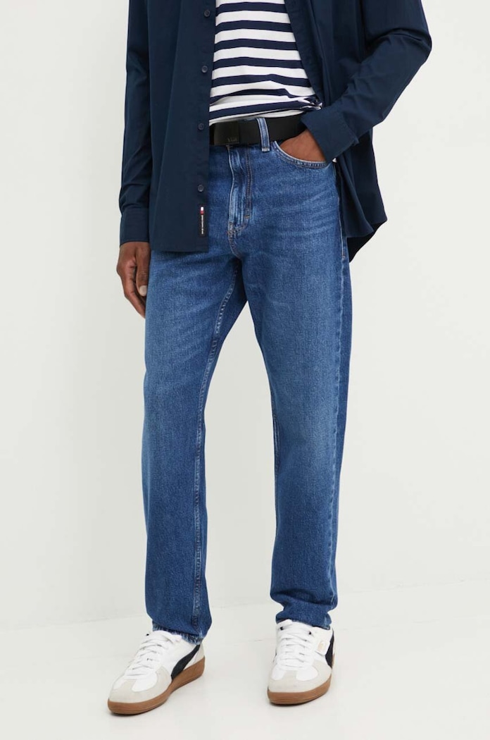 Rifle Tommy Jeans tmavomodrá DM0DM20191