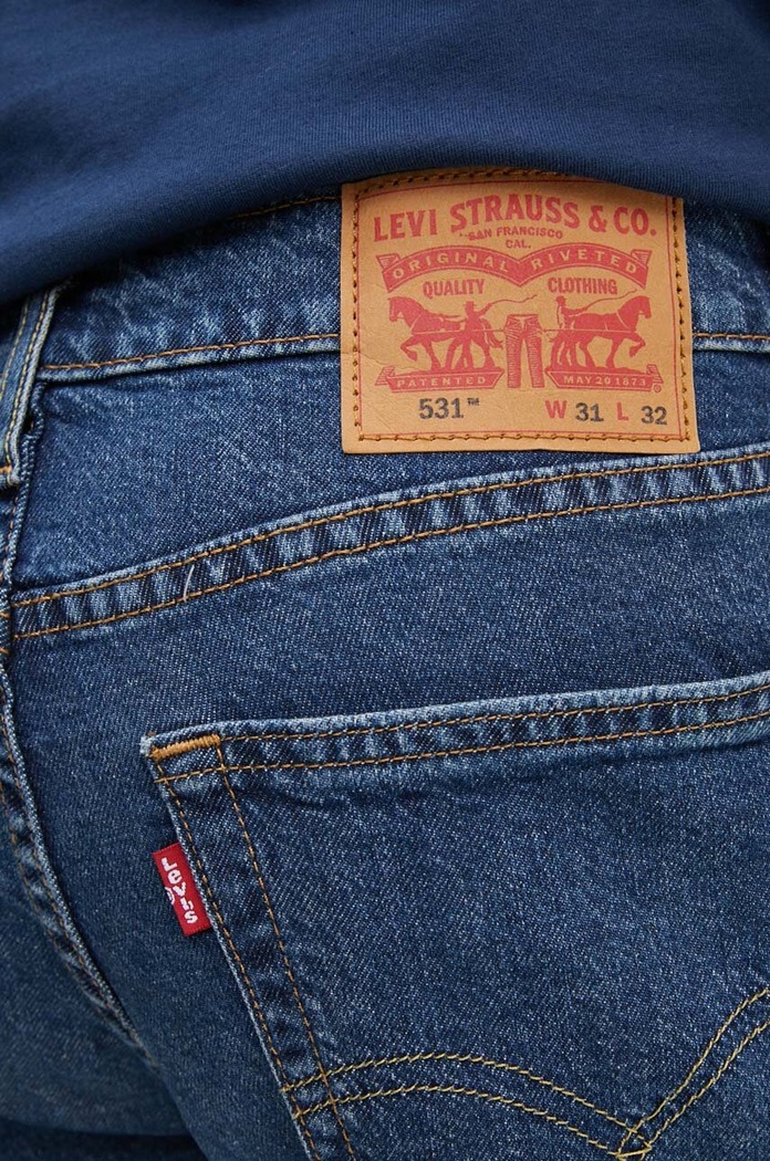 Levi's jeansy 531 ATHLETIC SLIM TAPER niebieski 85494