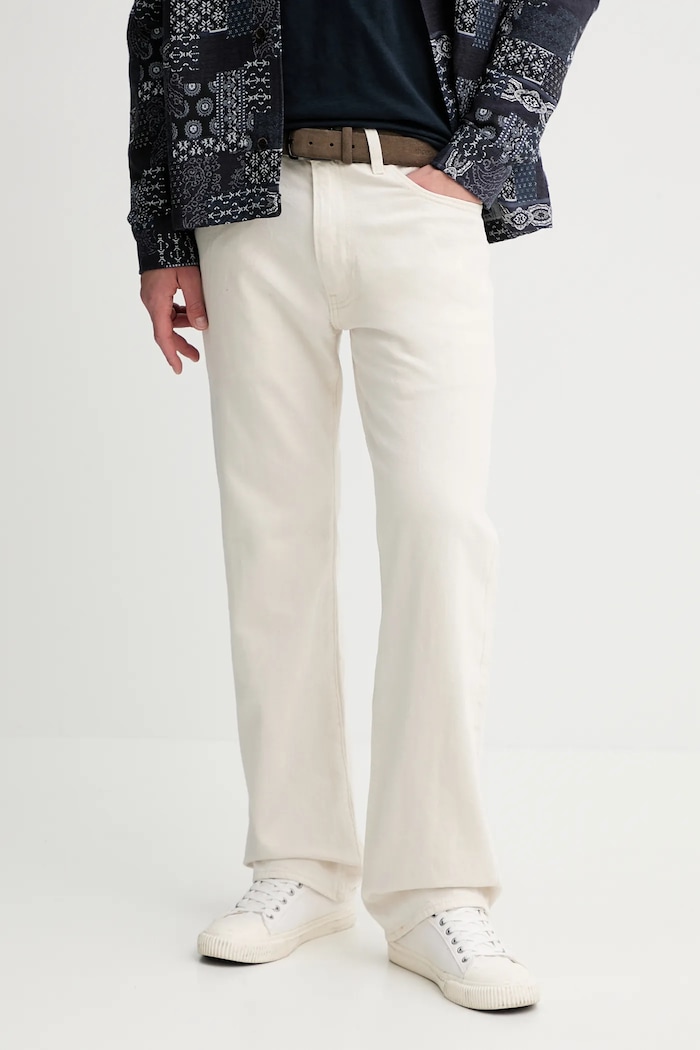 Τζιν παντελόνι Levi's 555 RELAXED STRAIGHT μπεζ 000LO