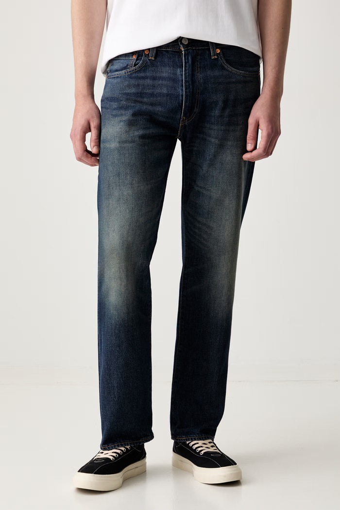 Levi's jeansy relaxed fit męskie 555™ RELAXED STRAIGHT granatowy 000LO