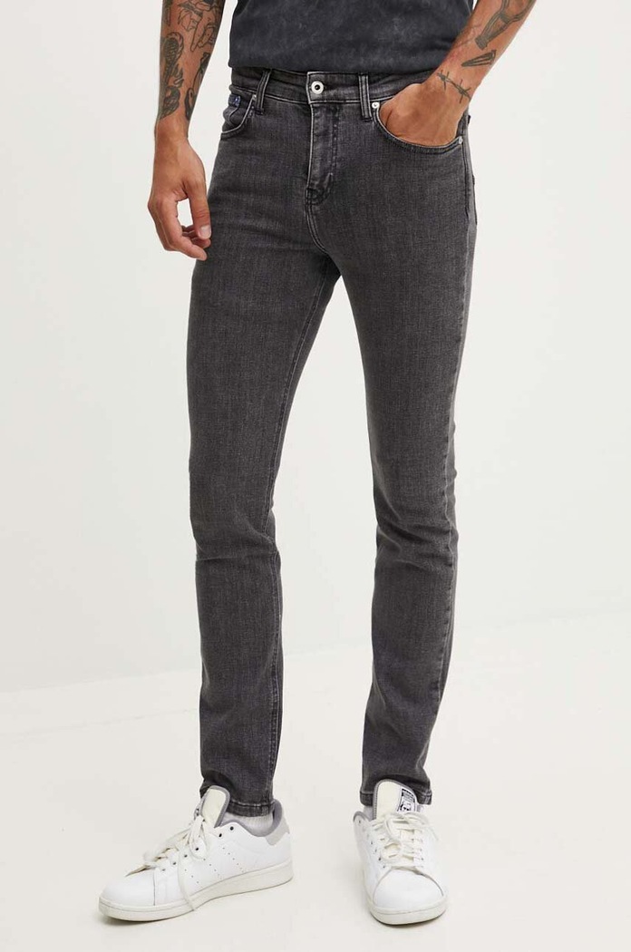 Džíny Karl Lagerfeld Jeans šedá 245D1101