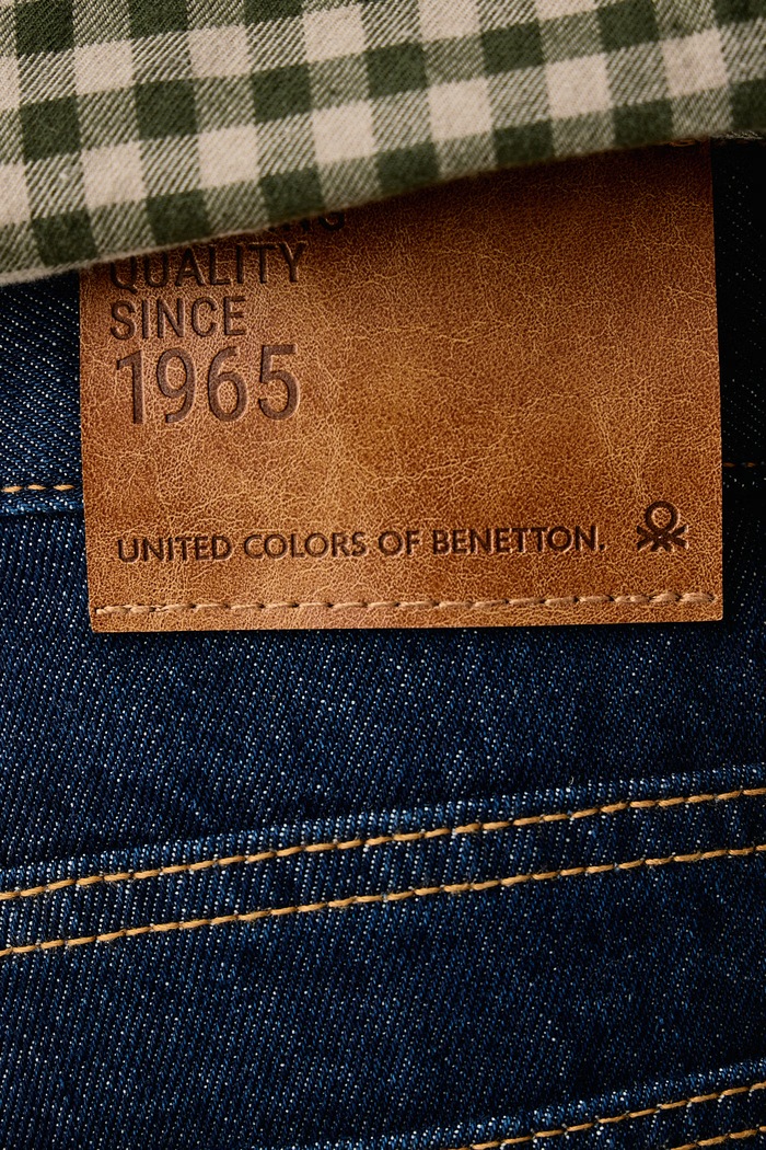 Ίσια Ανδρικά United Colors of Benetton μπλε 4IPC57B88