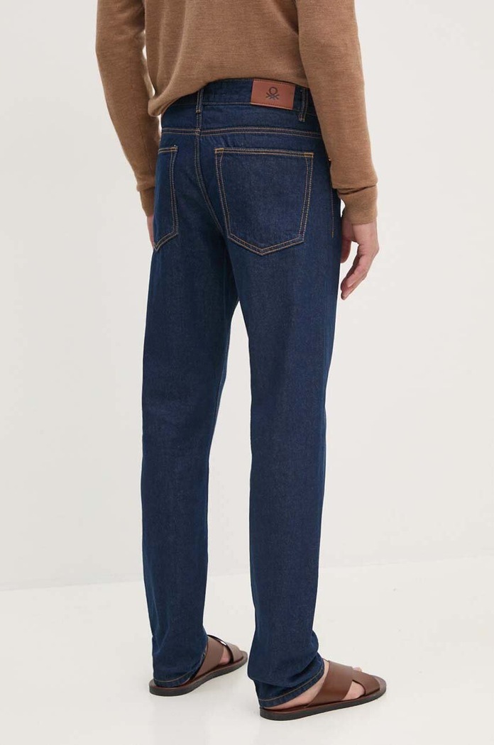 Odzież United Colors of Benetton jeansy straight męskie 4IPC57B88 granatowy