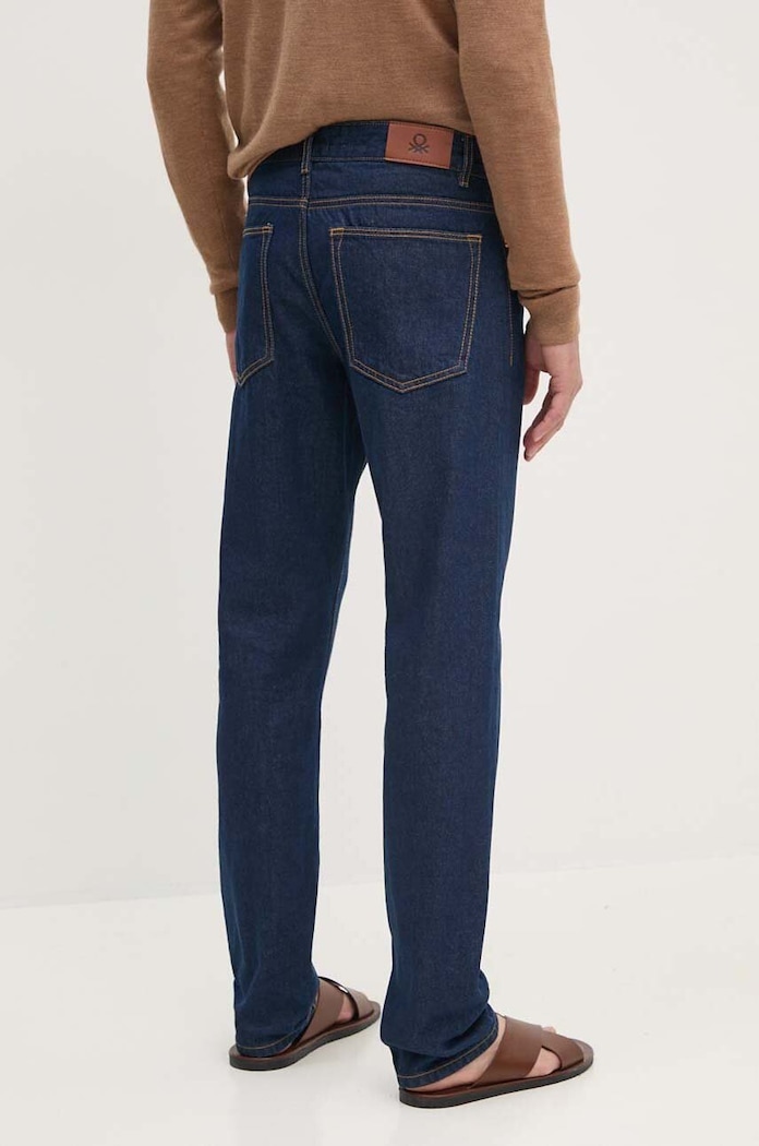 Odzież United Colors of Benetton jeansy straight męskie 4IPC57B88 granatowy