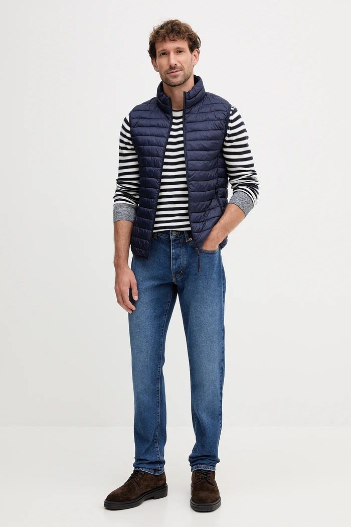 United Colors of Benetton дънки straight мъжки 4IPC57B88 син SS26