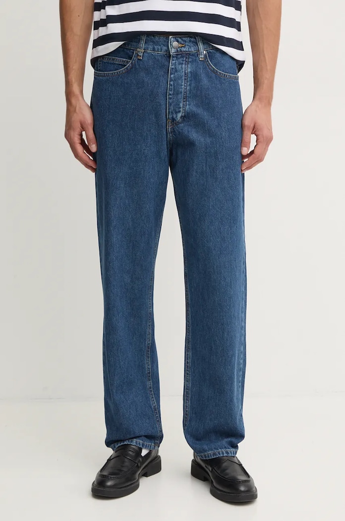 United Colors of Benetton jeansy straight męskie granatowy 4VKEUE01D