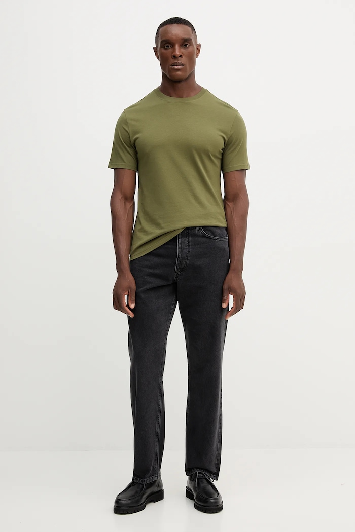 United Colors of Benetton rovné džíny pánské 4VKEUE01D černá SS26
