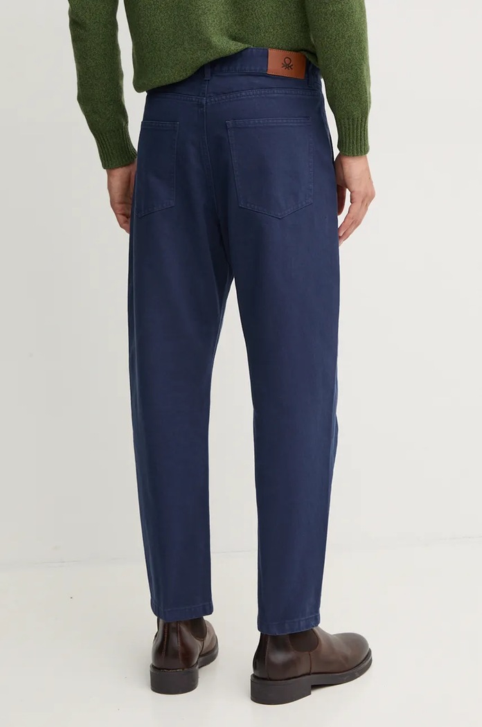 Îmbrăcăminte United Colors of Benetton pantaloni de bumbac 43OZUE01M bleumarin
