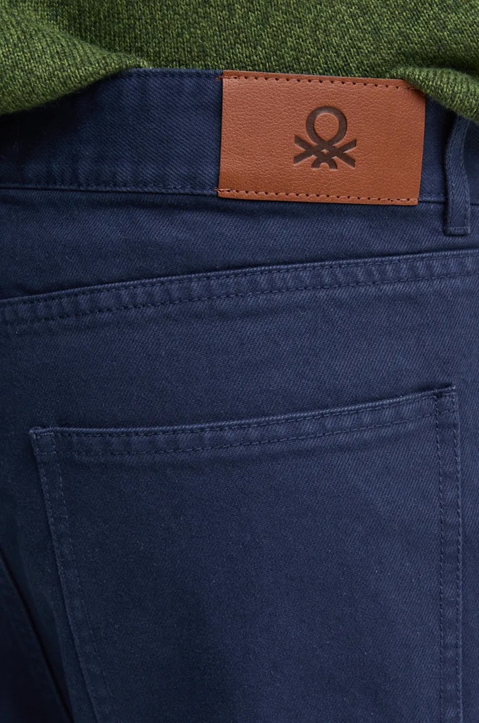 United Colors of Benetton pantaloni de bumbac bleumarin 43OZUE01M