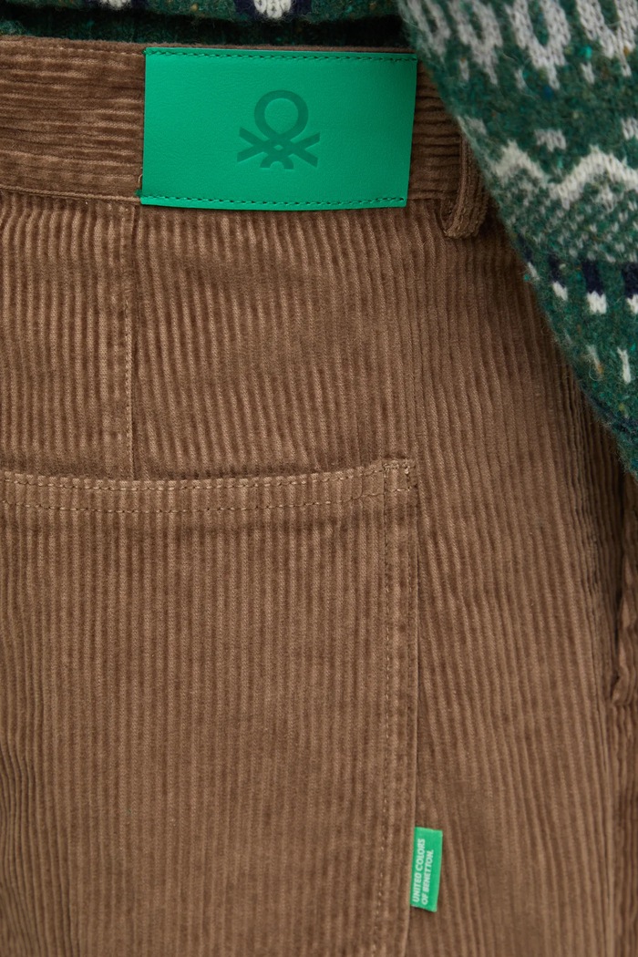 United Colors of Benetton spodnie brązowy 4FYHUF03S