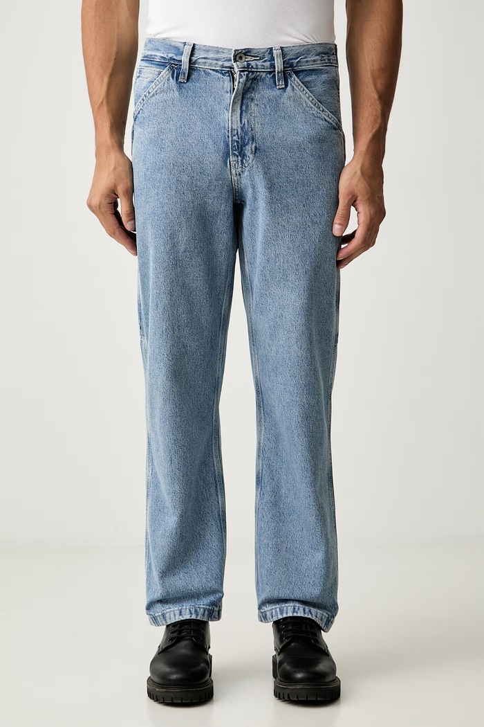 Levi's straight kavbojke moške 568 LOOSE STRT CARPENTER x WORKWEAR modra 55849