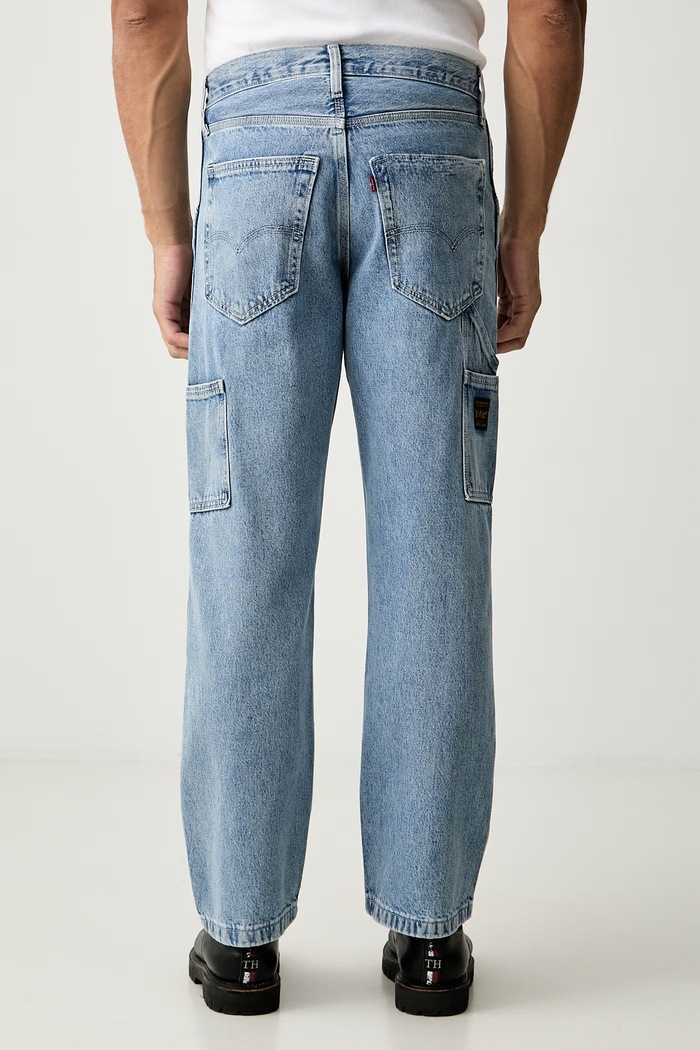 Oblačila Levi's straight kavbojke moške 568 LOOSE STRT CARPENTER x WORKWEAR 55849 modra