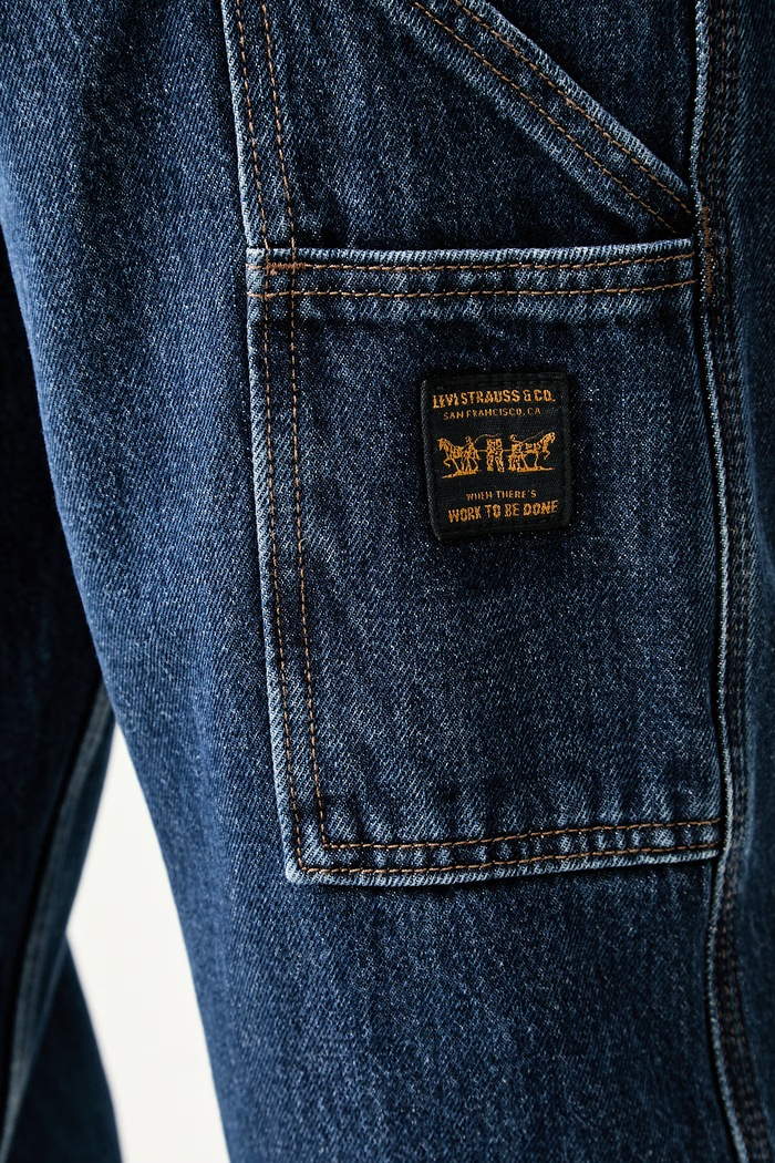Levi's straight kavbojke moške 568 LOOSE STRT CARPENTER x WORKWEAR modra 55849